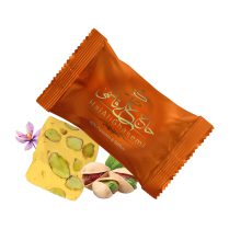 گز لقمه 40% پسته زعفرانی (500گرم)